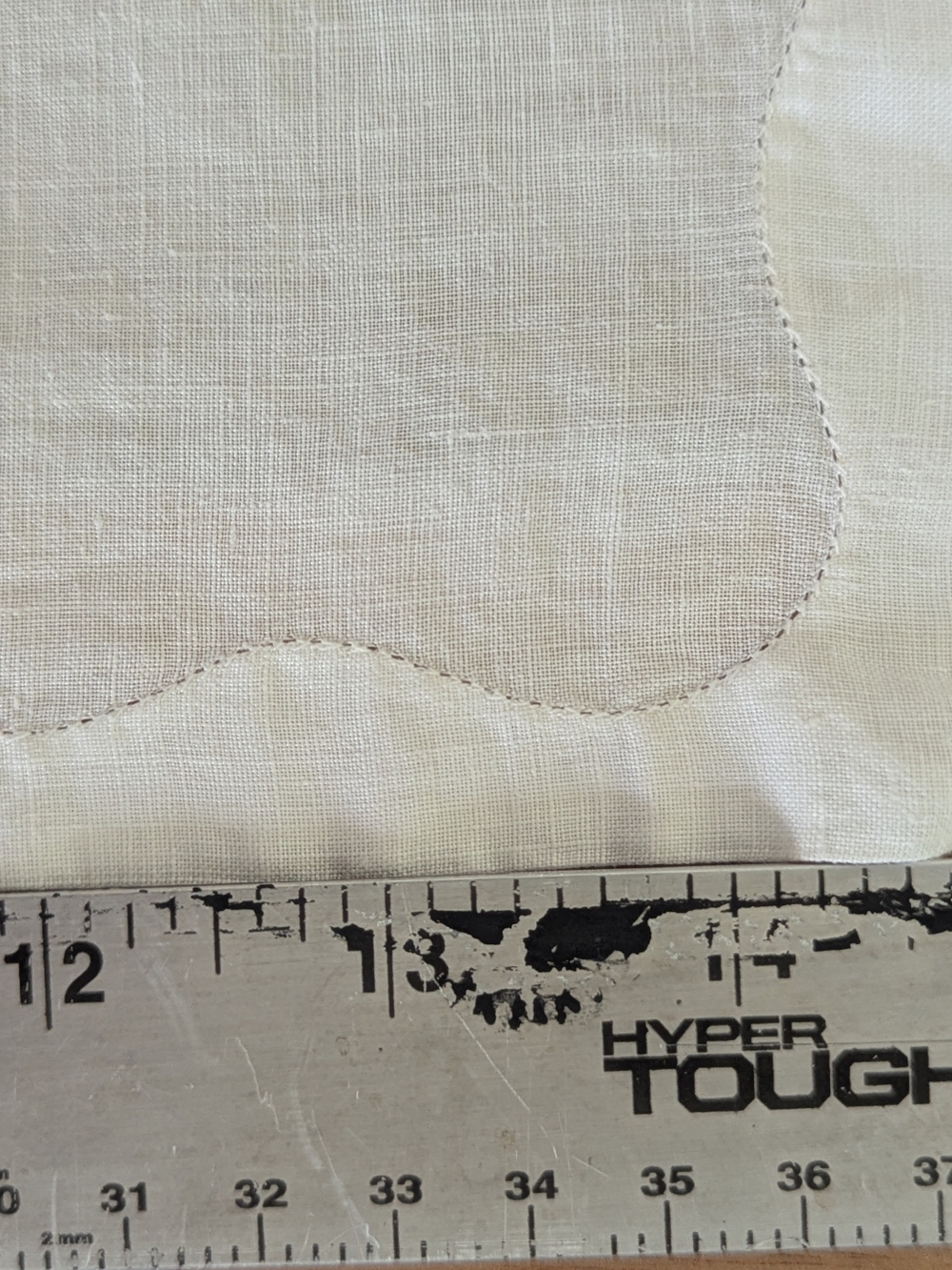 Madeira Monogram A White Linen Handkerchiefs - Pair of 2 Vintage - Picture 5 of 8